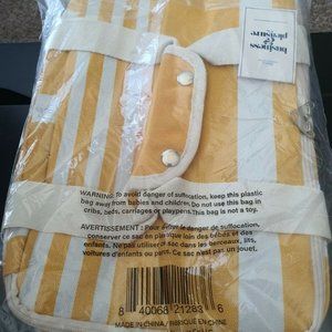 BUSINESS & PLEASURE THE COOLER BAG - YELLOW STRIPE